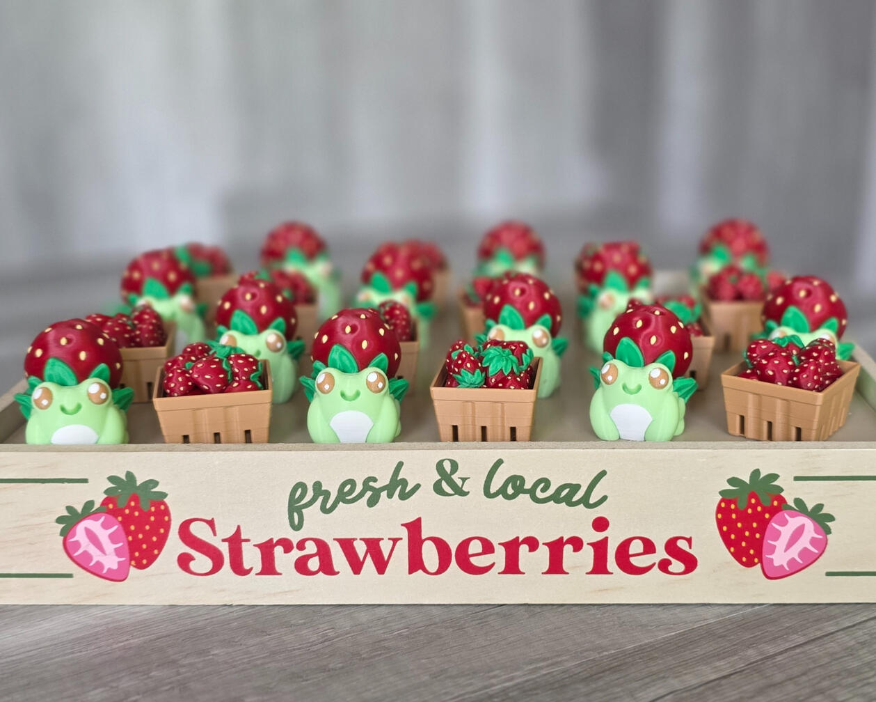 **$6 - Strawberry Frogs & Baskets (Individual)**